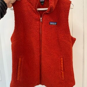 Patagonia Fiery Orange Fleece Jacket